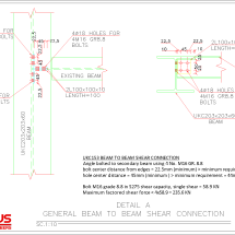 Beam to Beam Connection Detail